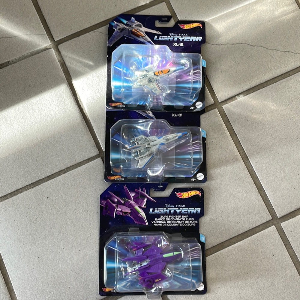 Disney Pixar Lightyear toy spaceships  complete set collectible unopen